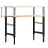 Banco de trabajo madera maciza de roble 100x60x(71,5-98)
