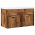 Juego de muebles de baño 2 piezas madera ingeniería