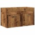 Juego de muebles de baño 2 piezas madera ingeniería