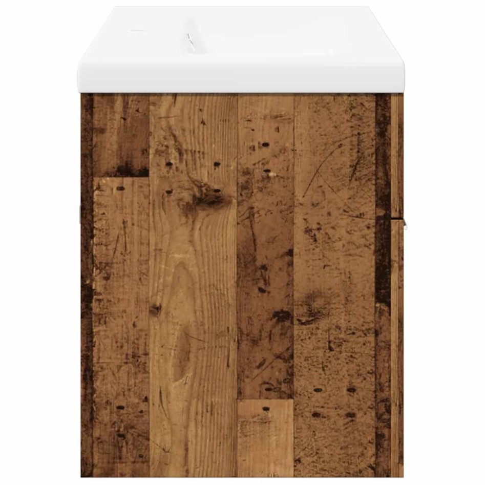 Juego de muebles de baño 2 piezas madera ingeniería