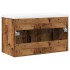 Juego de muebles de baño 2 piezas madera ingeniería