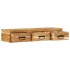 Mueble de TV de pared madera maciza de acacia 100x30x19