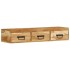 Mueble de TV de pared madera maciza de acacia 100x30x19