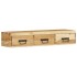 Mueble de TV de pared madera maciza de acacia 100x30x19