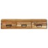 Mueble de TV de pared madera maciza de acacia 100x30x19