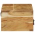 Mueble de TV de pared madera maciza de acacia 100x30x19