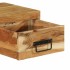 Mueble de TV de pared madera maciza de acacia 100x30x19
