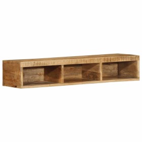 Mueble de TV de pared madera maciza mango rugosa 100x30x19