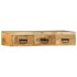 Mueble de TV de pared madera maciza mango rugosa 100x30x19