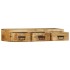 Mueble de TV de pared madera maciza mango rugosa 100x30x19