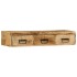 Mueble de TV de pared madera maciza mango rugosa 100x30x19
