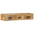 Mueble de TV de pared madera maciza mango rugosa 100x30x19