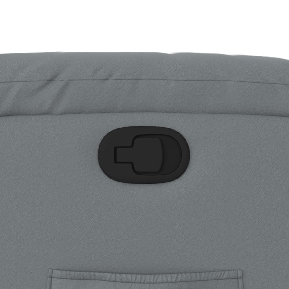 Sillón reclinable de cuero sintético