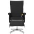 Sillón reclinable masaje con reposapiés cuero sintético