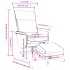 Sillón reclinable masaje con reposapiés cuero sintético