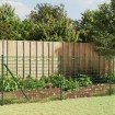 Cerca de alambre con pinchos de anclaje verde 1x25 m