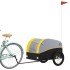 Remolque para bicicleta hierro negro y amarillo 45