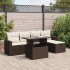 Set sofás de jardín 6 piezas y cojines ratán sintético