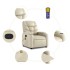 Sillón reclinable de masaje cuero sintético