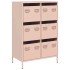 Aparador acero rosa 68x39x101,5