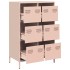 Aparador acero rosa 68x39x101,5