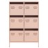 Aparador acero rosa 68x39x101,5