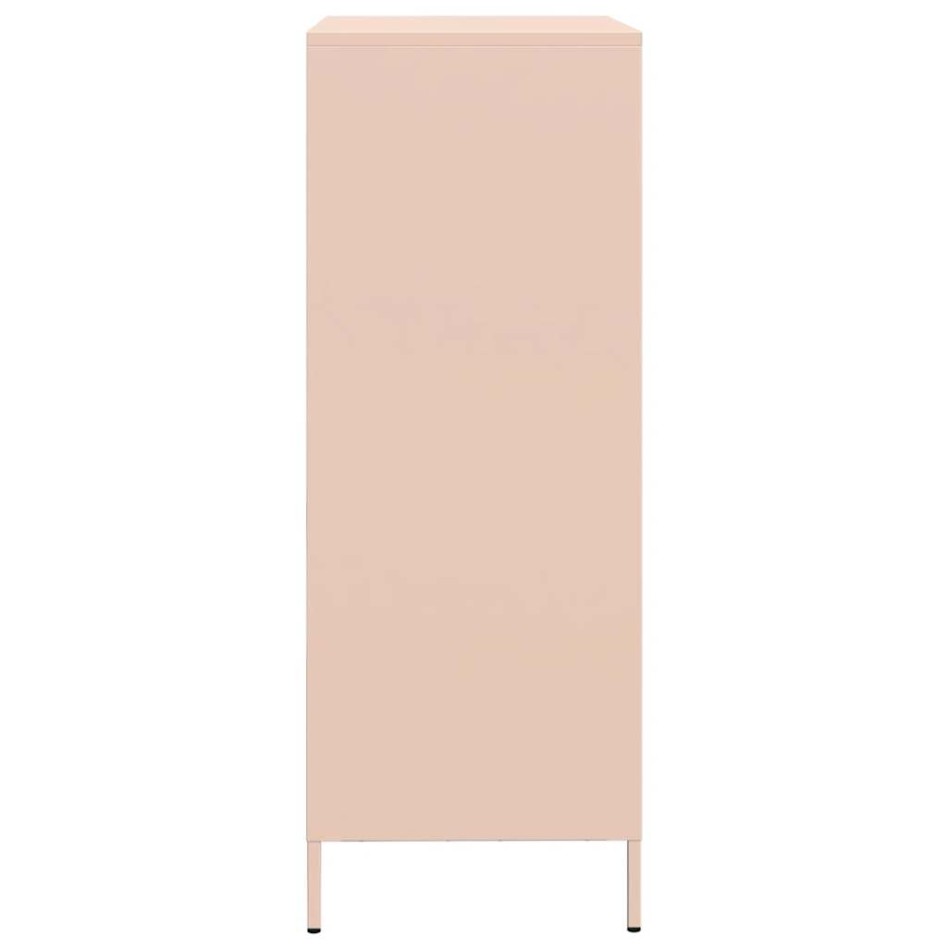 Aparador acero rosa 68x39x101,5