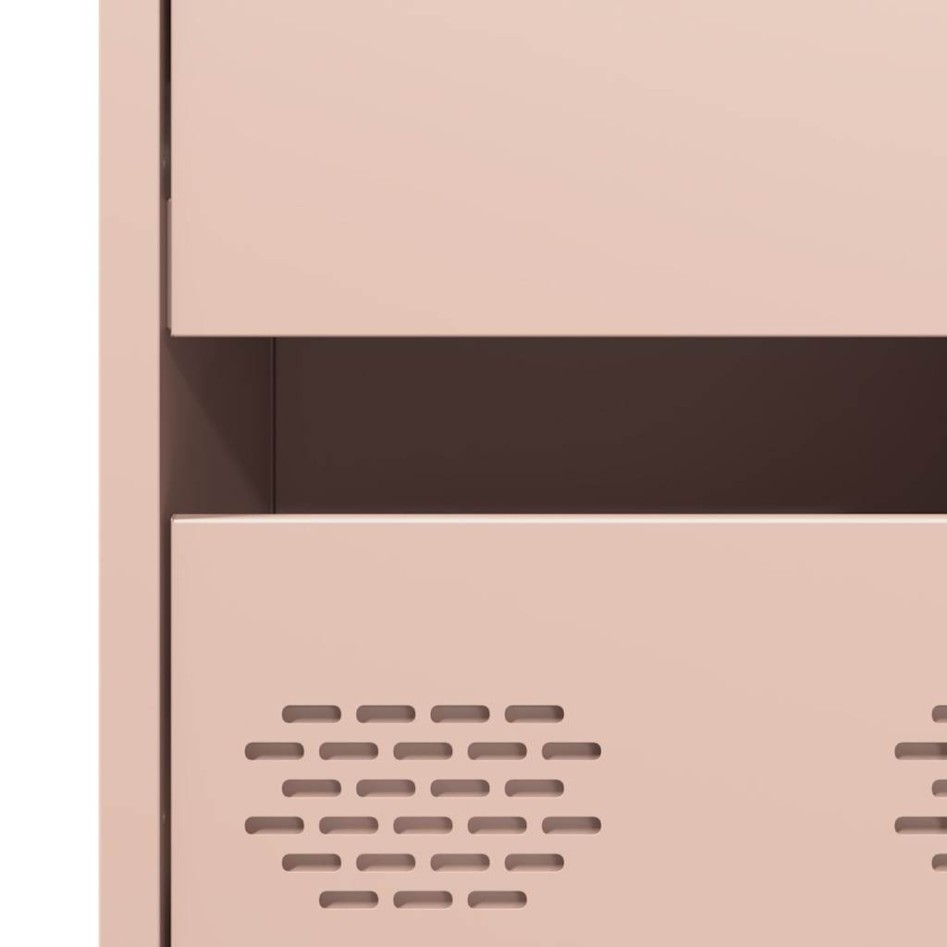 Aparador acero rosa 68x39x101,5