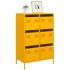 Aparador acero amarillo mostaza 68x39x101,5