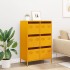 Aparador acero amarillo mostaza 68x39x101,5