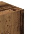 Armario de madera de ingeniería madera envejecida 80x52x180