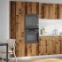 Armario de microondas madera ingeniería envejecida 60x57x207