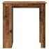 Mesa bar con estante almacenaje envejecida 102x50x103,5