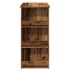Mesa bar con estante almacenaje envejecida 102x50x103,5