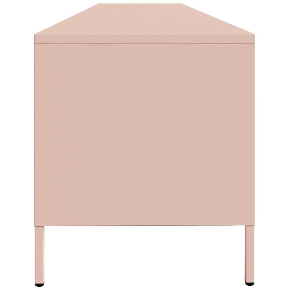 Mueble para TV acero laminado en frío rosa 202x39x43,5