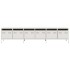 Mueble para TV acero laminado en frío blanco 202x39x43,5