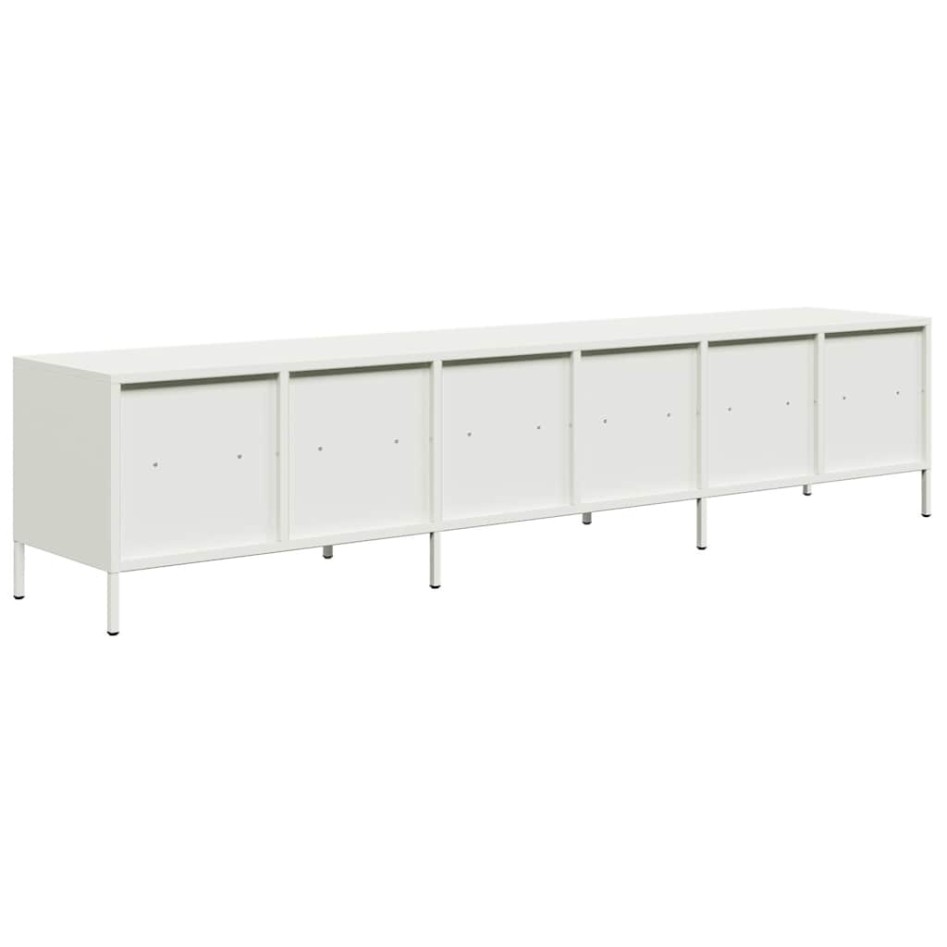 Mueble para TV acero laminado en frío blanco 202x39x43,5