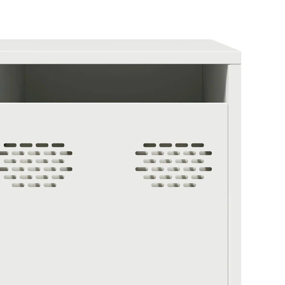 Mueble para TV acero laminado en frío blanco 202x39x43,5