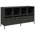 Aparador de acero laminado en frío negro 135x39x73,5