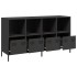 Aparador de acero laminado en frío negro 135x39x73,5