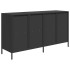 Aparador de acero laminado en frío negro 135x39x73,5