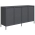 Aparador de acero laminado en frío antracita 135x39x73,5