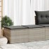 Set sofás jardín y cojines 2 pzas ratán sintético acacia