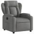 Sillón reclinable de tela gris