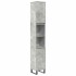 Set muebles de baño 2 piezas madera contrachapada gris