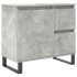 Set muebles de baño 2 piezas madera contrachapada gris