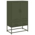 Aparador de acero verde oliva 68x39x111,5