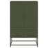 Aparador de acero verde oliva 68x39x111,5