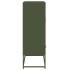 Aparador de acero verde oliva 68x39x111,5