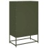 Aparador de acero verde oliva 68x39x111,5